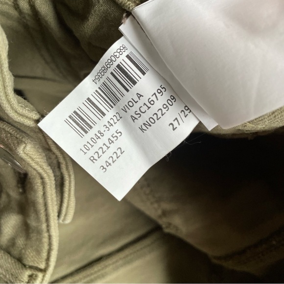 Mavi Women's Viola High-Rise Straight Leg Jeans In Olivine La Vintage raw hem - Picture 9 of 10